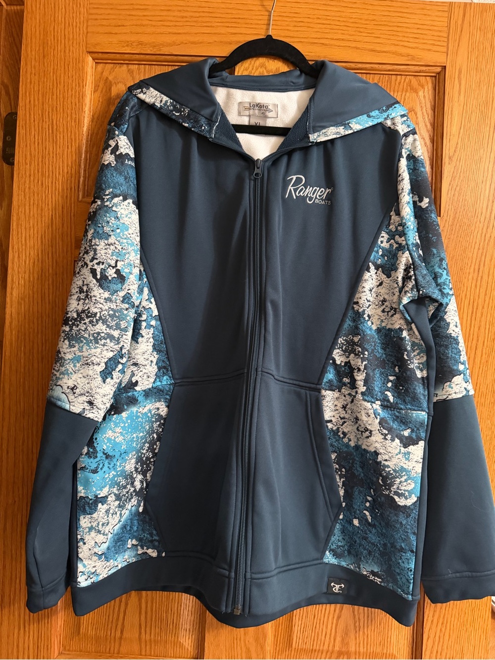 Ranger Fishing Hoodie Jacket - Blue Camouflage